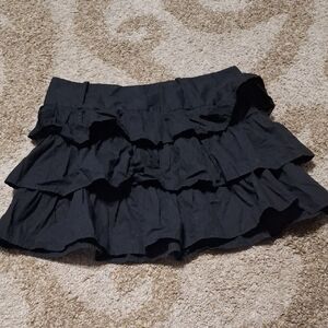 Black Ruffled Women's Skirt